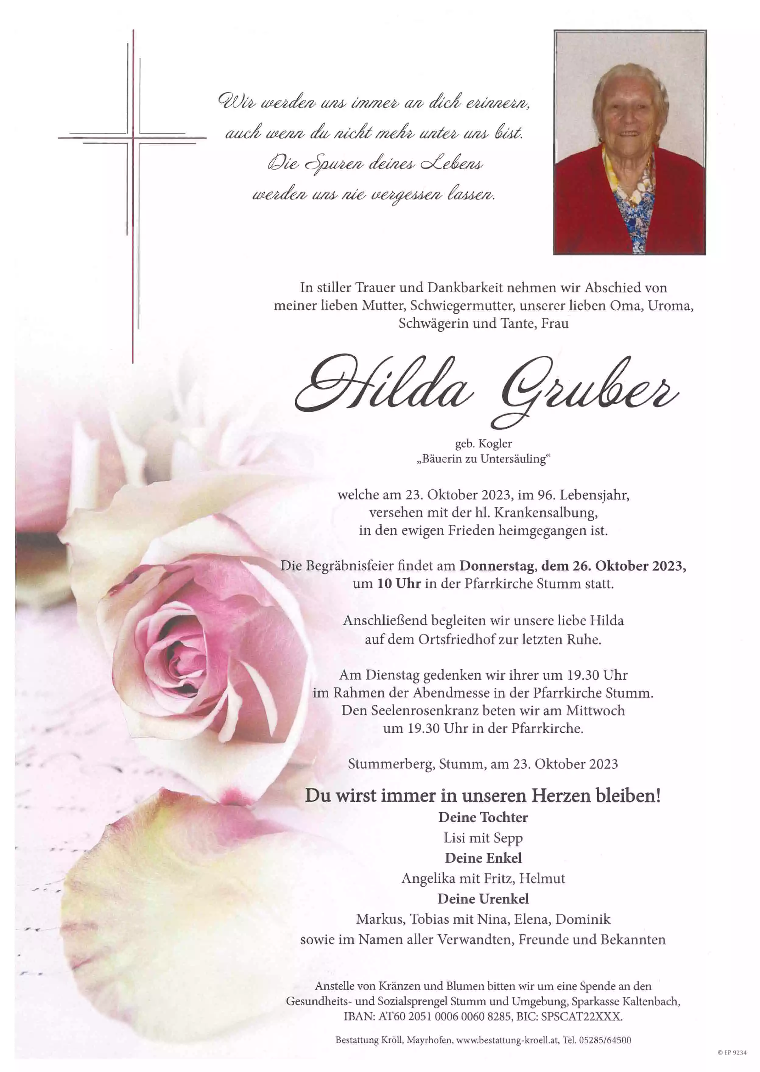 Parte von Hilda Gruber